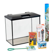 Акваріумний комплект Природа Скалярія Led прямий 40х25х34 см 34 л