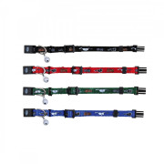 Нашийник Trixie для кошенят Kitty з котиками і дзвіночком нейлоновий