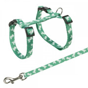 Шлейка з повідцем Trixie для котів Skull нейлон 27-45 cм/10 мм