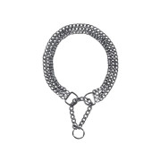 Нашийник-зашморг Trixie для собак потрійний хромований розмір L 50 см/2,5 мм