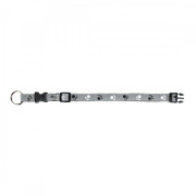 Нашийник Trixie для собак Silver Reflect з лапами світловідбиваючий сірий розмір XS-S 22-35 см/15 мм