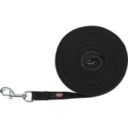 Повідець Trixie для собак котон M–L 10 м х 20 мм чорний
