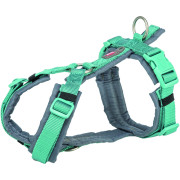 Шлея Trixie Premium для собак трекінгова S–M 44–53 см 20 мм аква-графіт