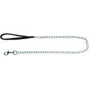 Повідець-ланцюг Trixie для собак з неопреновою петлею для рук M–L 1,00 м х 3,0 мм чорний