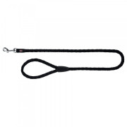 Повідець Trixie для собак Cavo чорний нейлон розмір S-М 1 м/12 мм