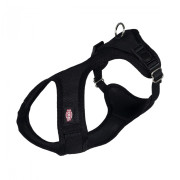 Шлея Trixie для собак Soft м_яка нейлон чорна розмір S 33-50 см/20 мм