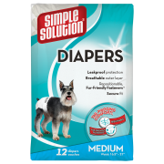 Гігієнічні підгузки для тварин Simple Solution Disposable Diapers Medium середні 12шт М (SS10584)