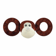 Іграшка для собак Jolly Pets TUG-A-MAL Мавпа з пищалками для перетягування Мала (JTA32)