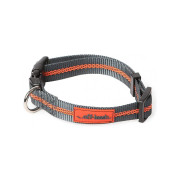 Нашийник для собак Dexas Off-Leash Collar 25-41см чорний/помаранчевий (PWC010-432-2027)