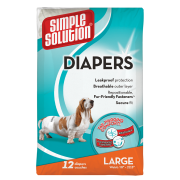 Гігієнічні підгузки для тварин Simple Solution Disposable Diapers Large великі 12шт L (SS10585)