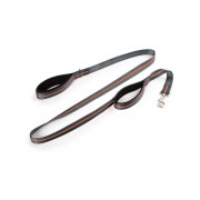 Світловідбиваючий повідець-перестяжка для собак Dexas Double Handled Reflective Dog Оff-Leash 1,8 м Помаранчевий (PWL010-432-2027)