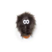 Іграшка для собак West Paw Rosebud Zogoflex HardyTex пухнаста пищалка 15х13 см Срібно-коричневий (DD005PEW)