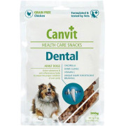 Напіввологі ласощі Canvit Dental для щоденного догляду за зубами та ротовою порожниною собак 200 г (can508808)