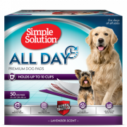 Пелюшки для собак Simple Solution All Day Premium Dog Pads з ароматом лаванди 60х58см 50шт (ss10242)