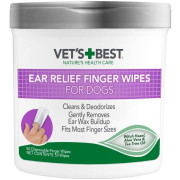 Серветки для чищення вух Vet`s Best Ear Relief Finger Wipes для собак 50шт (vb00000)