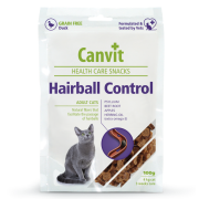 Напіввологі ласощі Canvit Hairball Control для виведення шерсті для котів100 г (can514083)