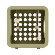 Будиночок для кішок Jolly Pets Кітті Каса Бедрум Кубик для відпочинку 39х30х42см Сіро-коричневий (KKR116)