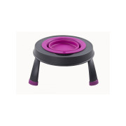 Миска для тварин Dexas Single Elevated Feeder на складній підставці 960 мл пурпурний (PW1404322405)