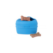 Сумка під ласощі для собак Dexas Pooch Pouch силіконова з кліпсою на пояс Блакитний (PW6002194)