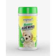 Серветки для цуценят Espree Puppy Aloe Wipes для чищення шкіри 50 шт. (E01422)