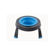 Миска для тварин Dexas Single Elevated Feeder на складній підставці 360 мл блакитний (PW1304322194)