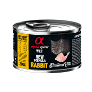 Повнораціонний вологий корм Alpha Spirit Rabbit Sterilized з кроликом для стерилізованих котів 200 г (as311315)