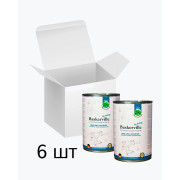 Baskerville Яловичина та лосось з пастернаком, шпинатом та зеленню повнораціонний вологий корм класу холістик для собак, упаковка 6 шт по 400 г
