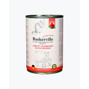 Baskerville Ягня з журавлиною та котячою травою повнораціонний вологий корм суперпреміум класу для котів з чутливим травленням та літніх котів, 400 г