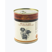 Консервований корм Hubertus Gold для собак, ягня з рисом, 800 г