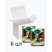 Baskerville Кролик з вермішеллю та морквою повнораціонний вологий корм суперпреміум класу для собак, упаковка 6 шт по 800 г