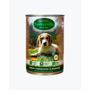 Baskerville Кролик з вермішеллю та морквою повнораціонний вологий корм суперпреміум класу для собак, 400 г