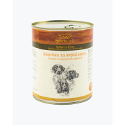 Консервований корм Hubertus Gold для собак, індичка та вермішель, 800 г