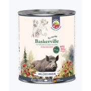 Baskerville Пребіо Дикий кабан з малиною повнораціонний вологий корм класу холістик для собак, 800 г