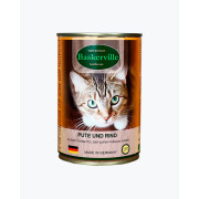 Baskerville Індичка та яловичина повнораціонний вологий корм суперпреміум класу для котів, 400 г