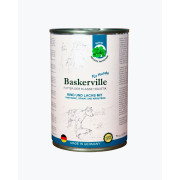 Baskerville Яловичина та лосось з пастернаком, шпинатом та зеленню повнораціонний вологий корм класу холістик для собак, 400 г