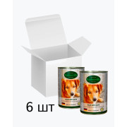 Baskerville Телятина та м’ясо гуски повнораціонний вологий корм суперпреміум класу для собак, упаковка 6 шт по 400 г