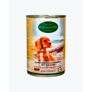 Baskerville Півень з рисом і цукіні повнораціонний вологий корм суперпреміум класу для собак, 400 г