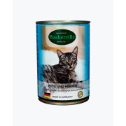 Baskerville Індичка та оселедець повнораціонний вологий корм суперпреміум класу для котів, 400 г
