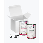 Baskerville Лосось з ожиною повнораціонний вологий корм суперпреміум класу для кошенят, упаковка 6 шт по 400 г
