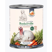 Baskerville Пребіо Індичка з морквою повнораціонний вологий корм класу холістик для цуценят та вагітних собак, 800 г