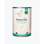 Baskerville Оленина з кроликом та котячою м’ятою повнораціонний вологий корм класу холістик для котів, 400 г