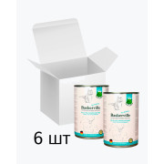 Baskerville Оленина з кроликом та котячою м’ятою повнораціонний вологий корм класу холістик для котів, упаковка 6 шт по 400 г