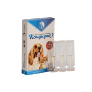 Краплі проти бліх та кліщів Комфорт (3 ампули х 0,5 мл)