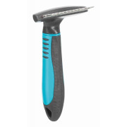 Гребінець-граблі Trixie для довгошерстих собак однорядна з довгим обертовим зубом металева з пластиковою ручкою 7х14 см