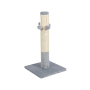 Кігтеточка Природа ДО4 для котів стовпчик з чотирма бубонами сірий 36х36х67 см