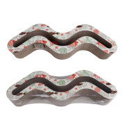 Дряпка Eastland для котів Хвиля з котячою м ятою паперова 49,5х15х7 см