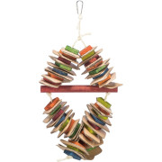 Іграшка Trixie для птахів канат дерево картон 18*35см