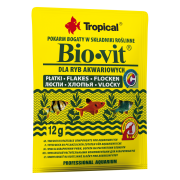 Корм Tropical Bio-Vit для травоїдних акваріумних риб пластівці 12 г