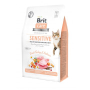 Корм сухий Brit Care Cat Grain Free Sensitive HDigestion Delicate Taste для котів з чутливим травленням індичка та лосось 40