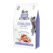 Корм сухий Brit Care Cat Grain Free Sterilized Weight Control для стерилізованих котів з надмірною вагою качка та індичка 2